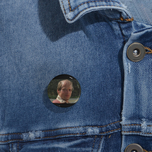KING Pin! Woody Harrelson - Round Novelty Pin